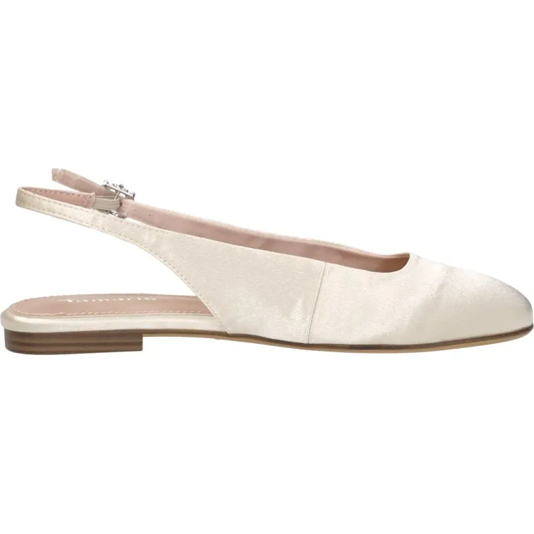 Tamaris slingbacks ballerina's gebroken wit, foto 7