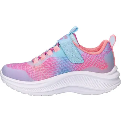 Skechers Rainbow Cruisers sneakers met lichtjes blauw/roze, foto 3