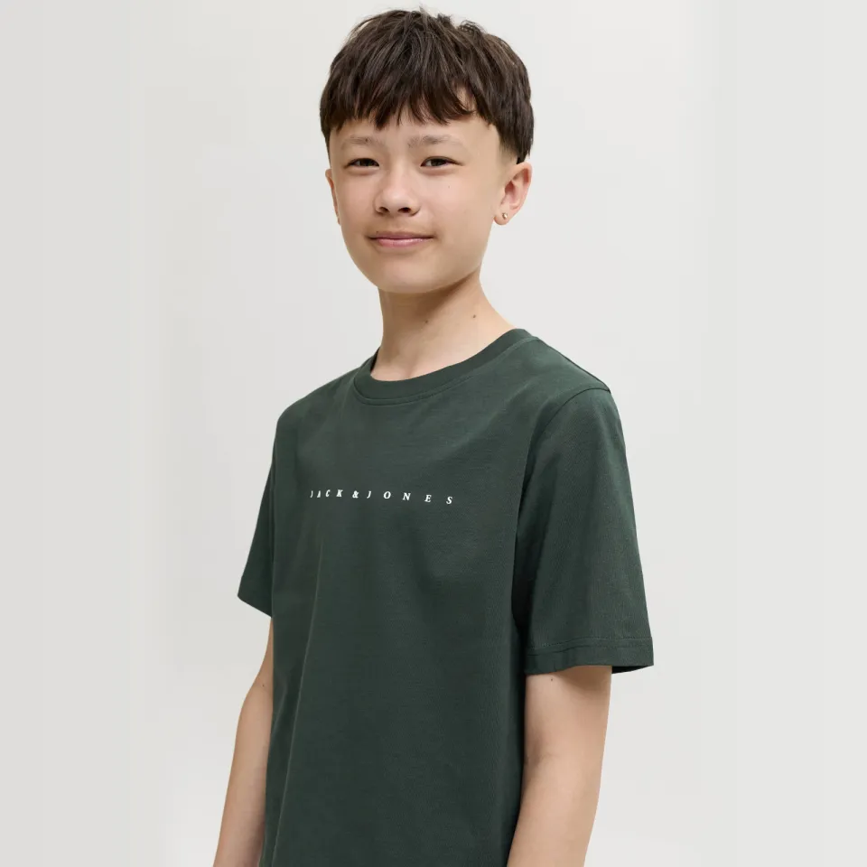 Jack & Jones t-shirt donkergroen diep donkergroen, foto 4