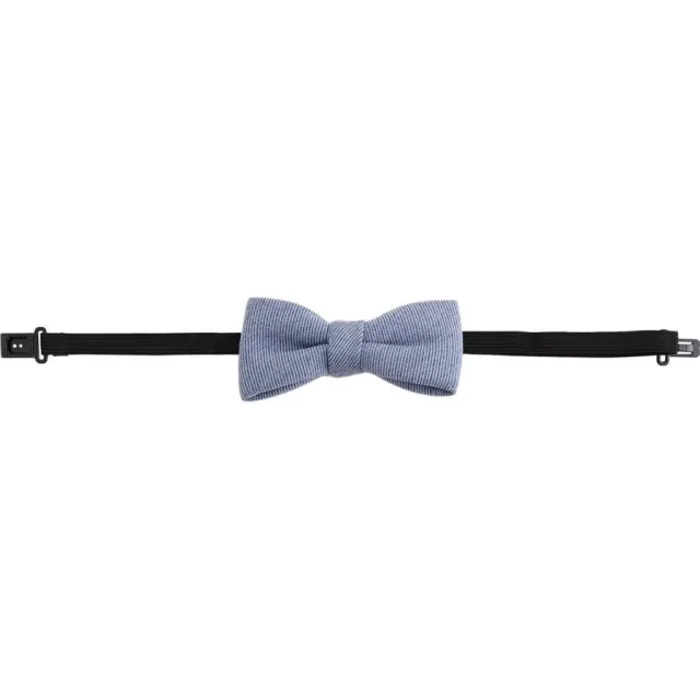 WE Fashion vlinderdas met textuur middenblauw