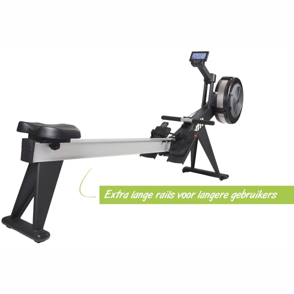 Virtufit Ultimate Pro 2 ergometer roeitrainer zwart, foto 2