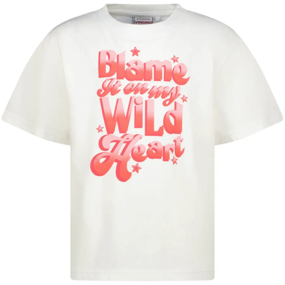 Vingino T-shirt wit met tekstprint, foto 2