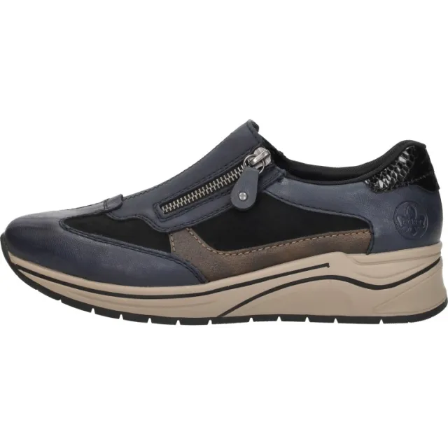 Rieker sportieve instapper blauw, foto 2