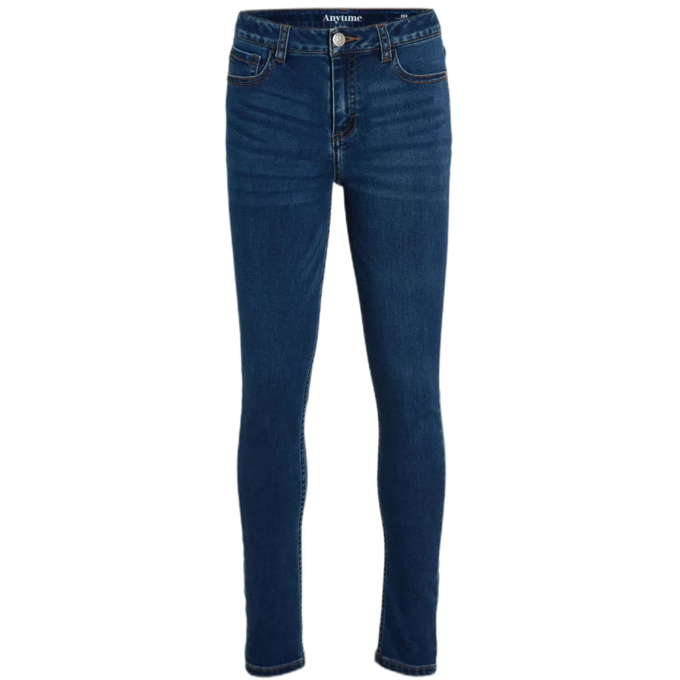 Anytime skinny jeans donkerblauw, foto 2