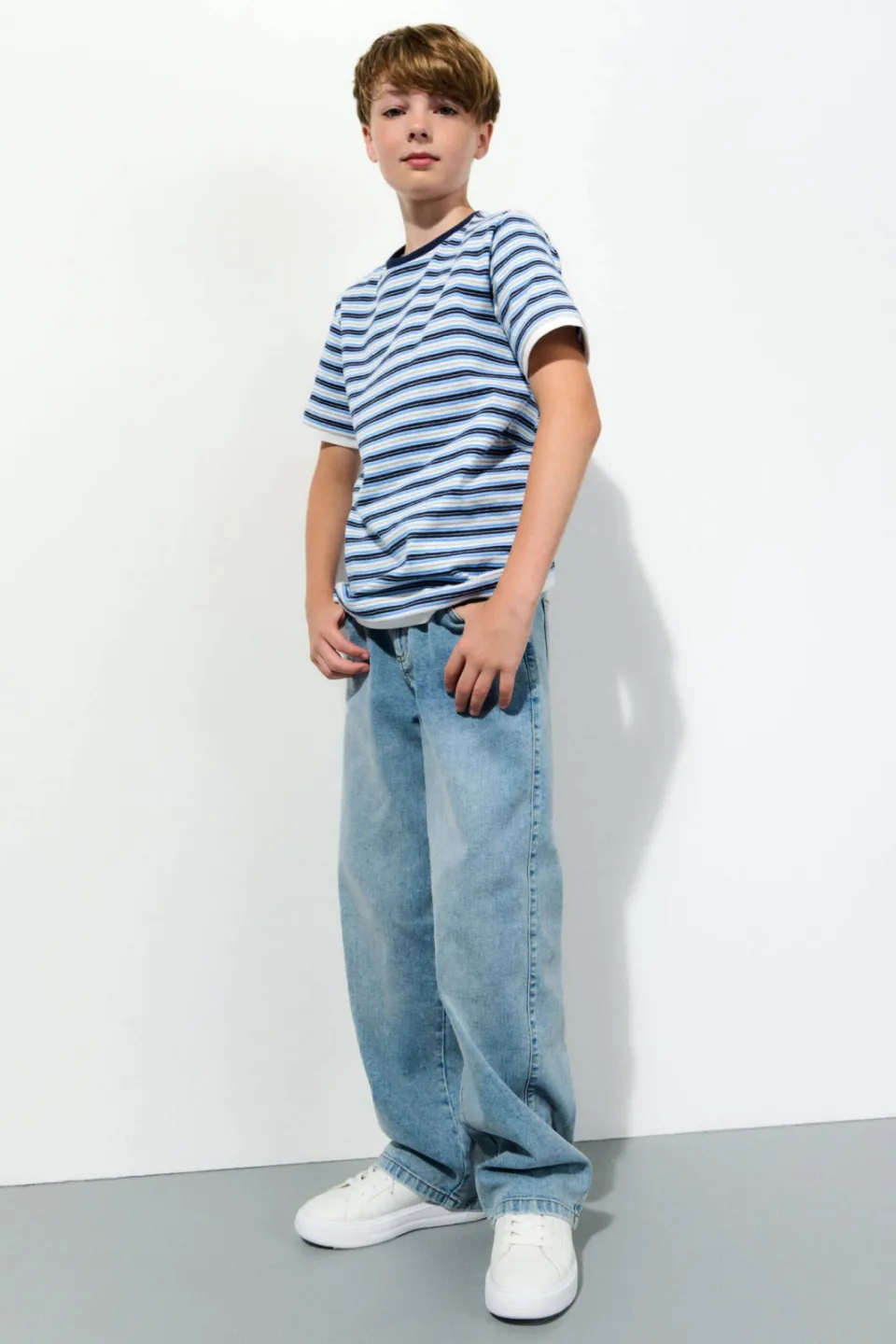 s.Oliver baggy wide leg jeans light blue denim, foto 4