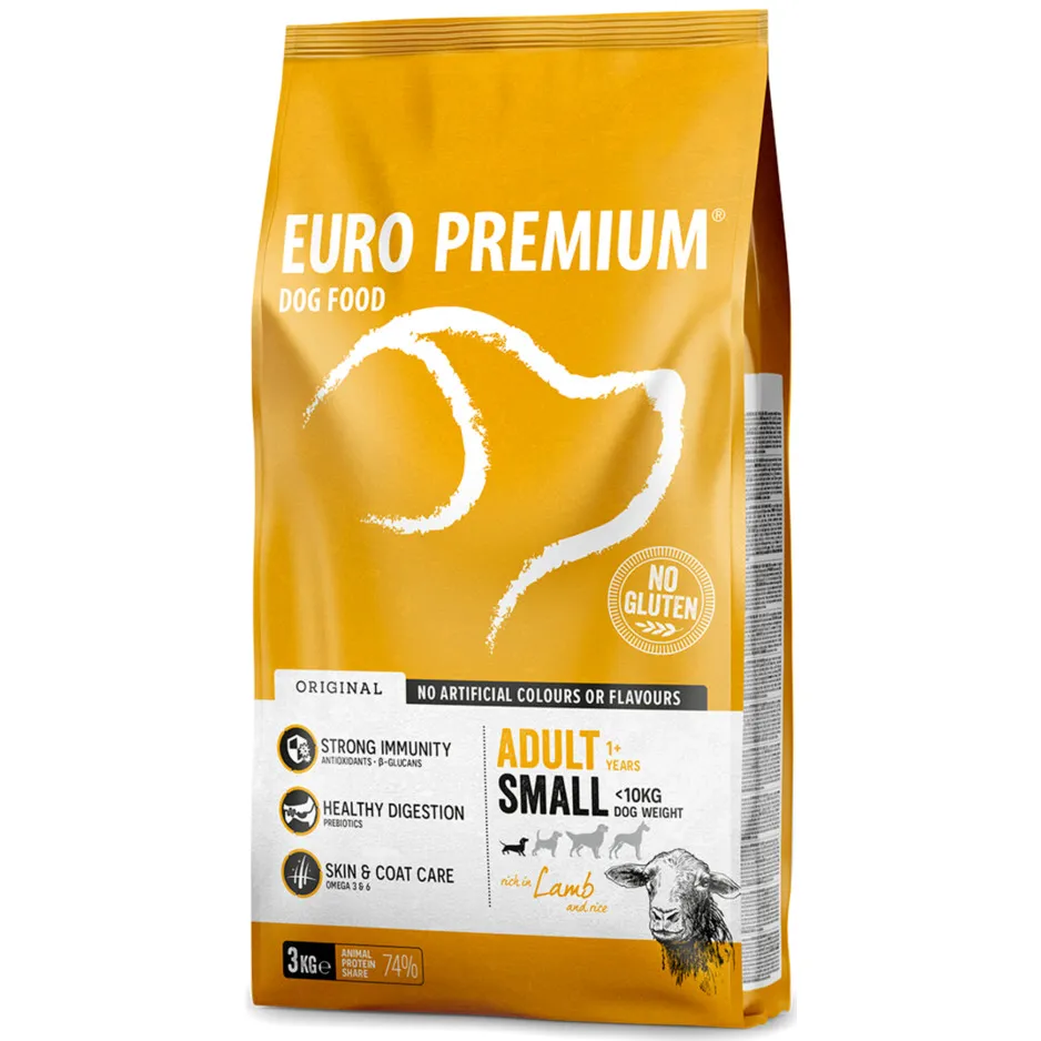 Euro Premium Adult Small lam & rijst hondenvoer 3 kg