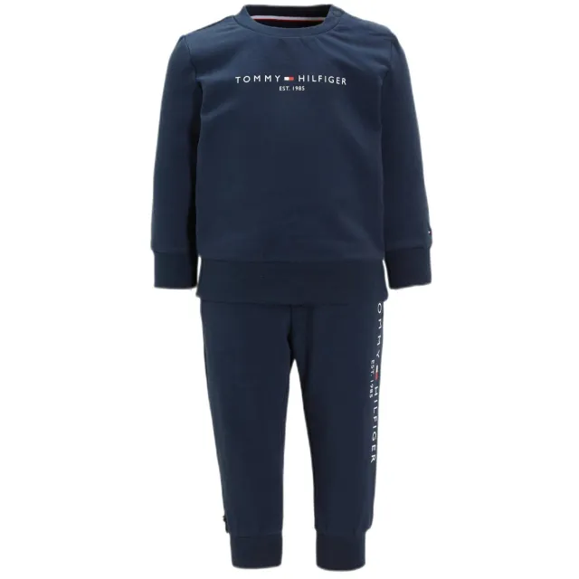 Tommy Hilfiger sweater + broek donkerblauw Donkerblauw/wit