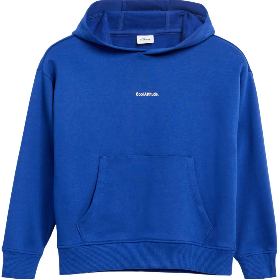 S.Oliver hoodie met backprint - blauw, foto 2