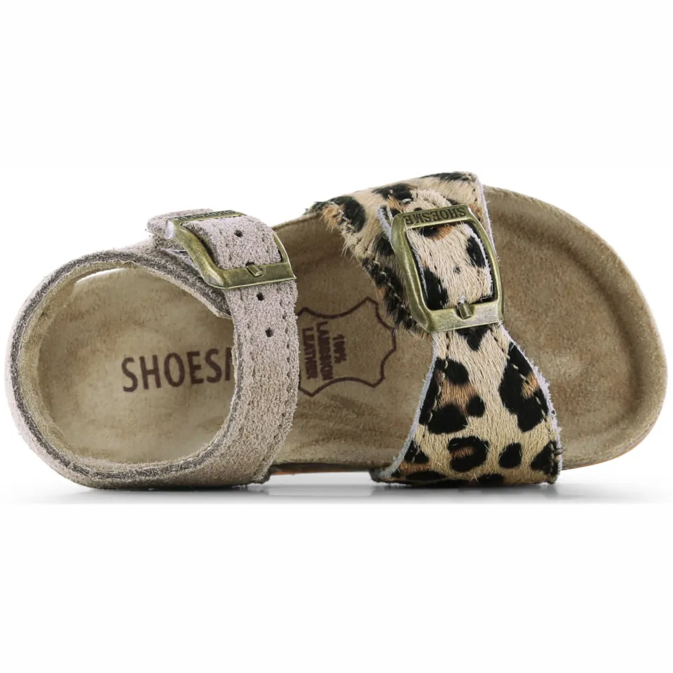 Shoesme leren sandalen met panterprint - taupe, foto 5