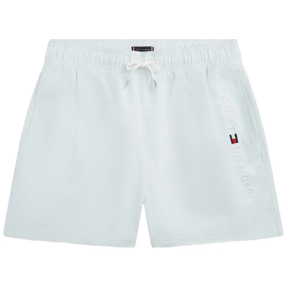 Tommy Hilfiger zwemshort lichtblauw Jongens Polyester Streep