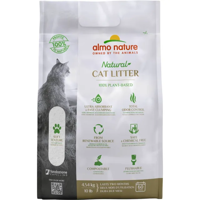 Almo Nature kattenbakvulling - composteerbaar, doorspoelbaar