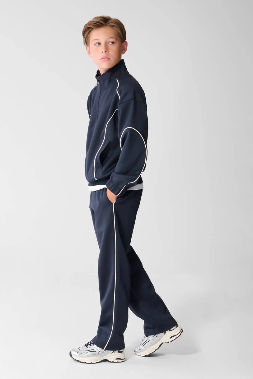 Shoeby relaxed fit sportbroek donkerblauw, foto 4
