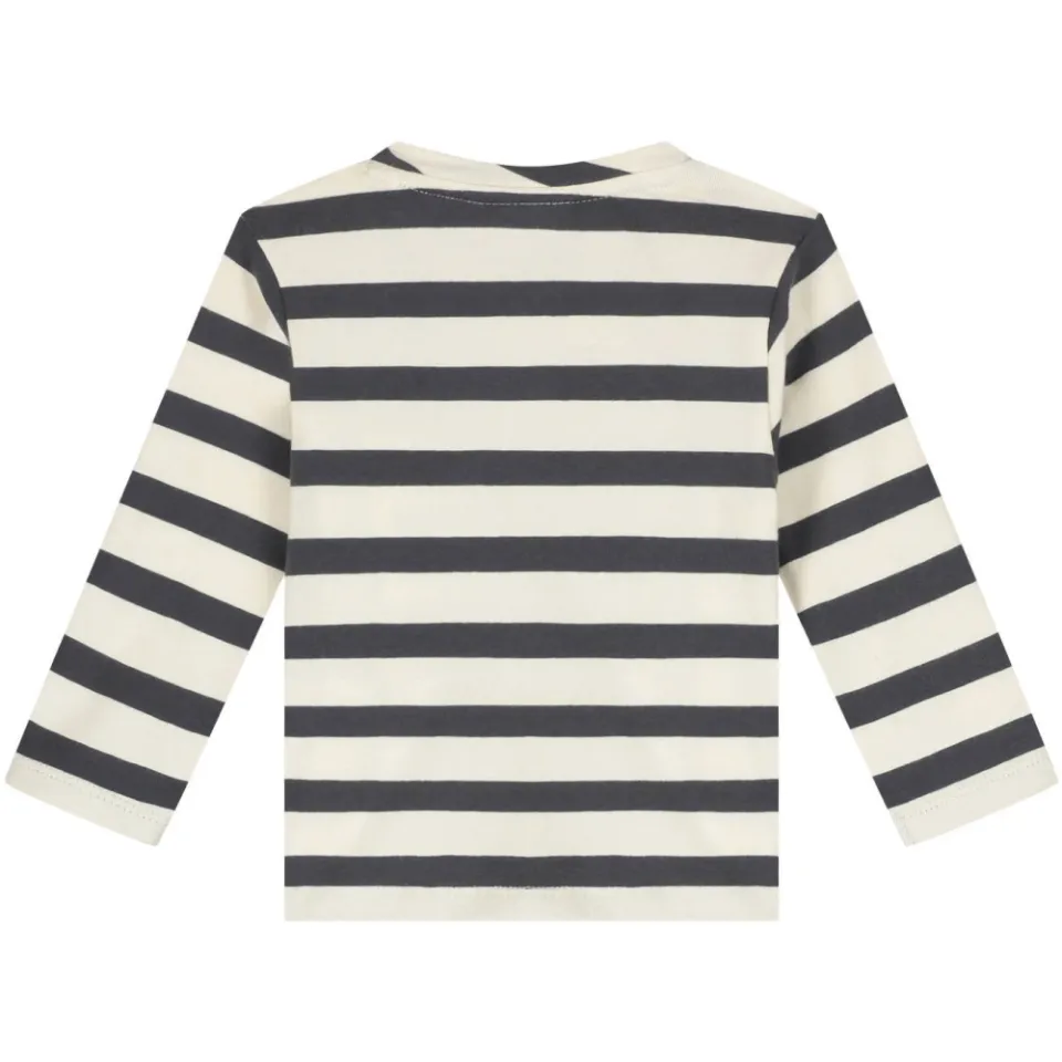 Babyface longsleeve gestreept antraciet, foto 2