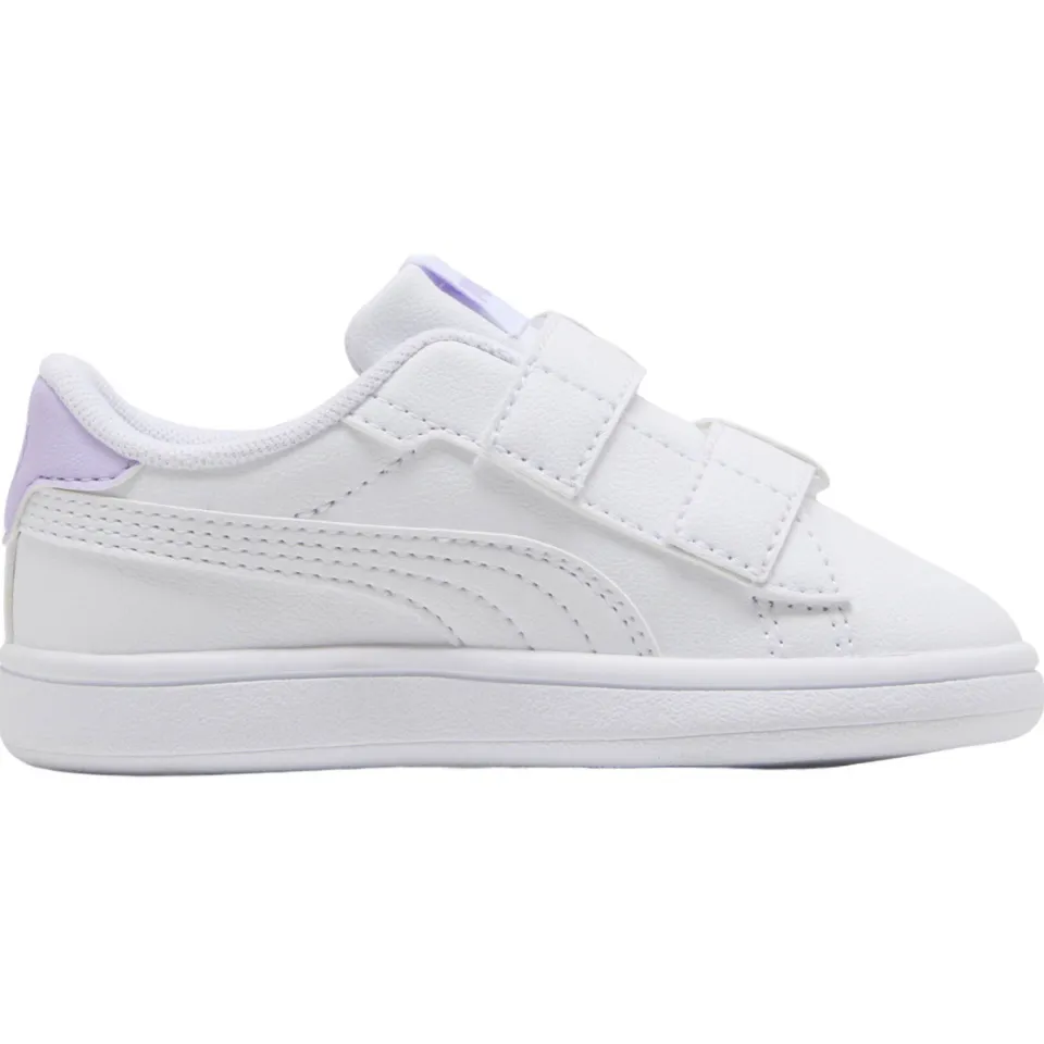 Puma Smash 3.0 imitatieleren sneakers - wit/lila