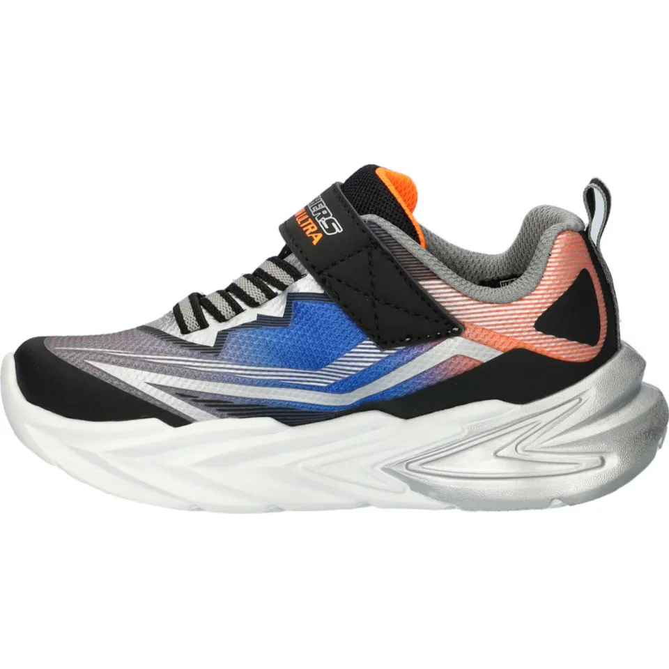 Skechers S Lights Flex-Glow Ultra chunky sneakers met lichtjes zwart/oranje, foto 5