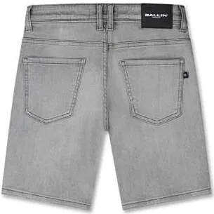 Ballin jeansshort lichtgrijs denim light grey, foto 3