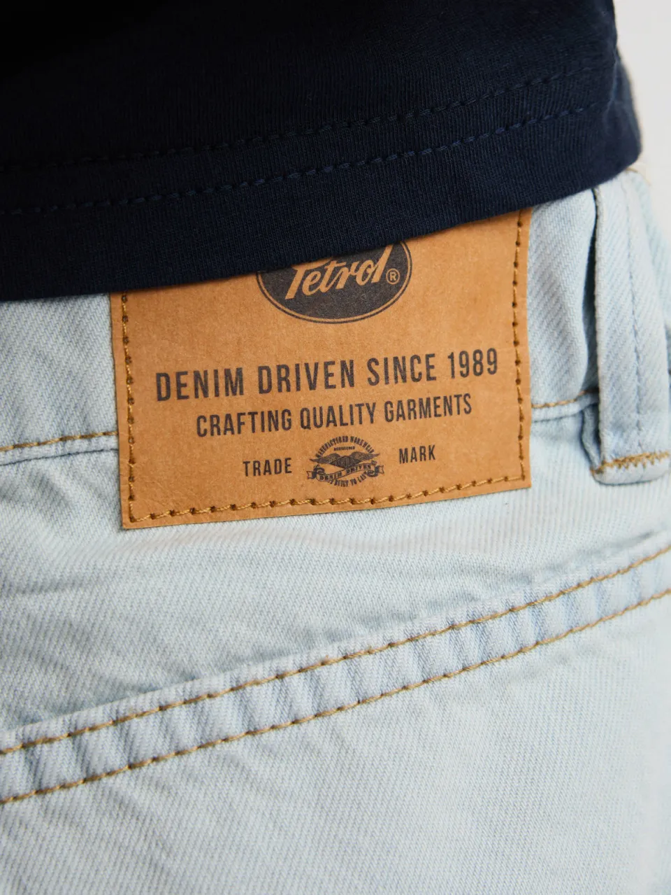 Petrol Industries loose fit jeans light blue denim, foto 7