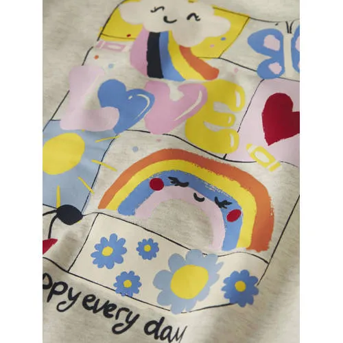 NAME IT MINI rechtvallende sweater met backprint - beige, foto 6