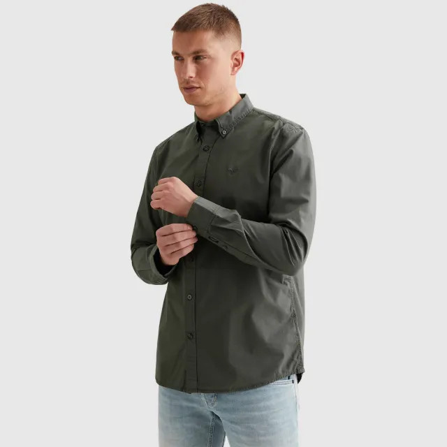 PME Legend regular casual overhemd donkergroen, foto 3