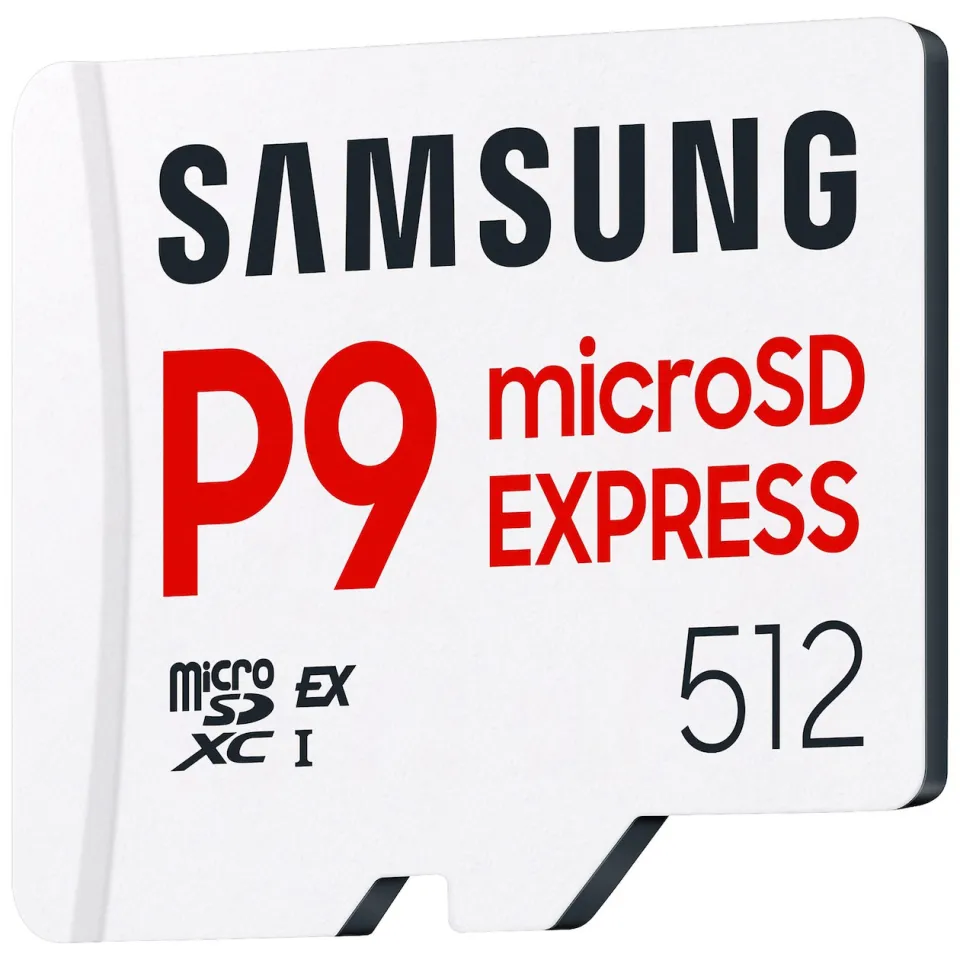 Samsung P9 microSD Express 512GB flash-geheugenkaart wit, foto 3
