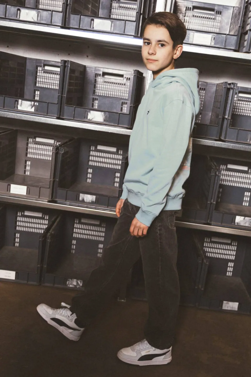 TYGO & vito NextGen hoodie met backprint - lichtblauw, foto 4