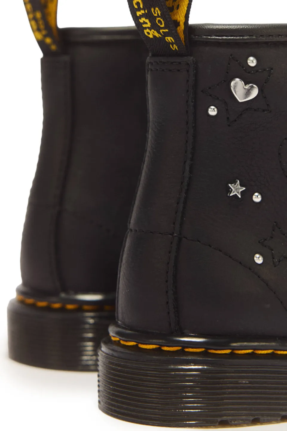 Dr. Martens 1460 Hs T leren enkelboots met studs - zwart, foto 5