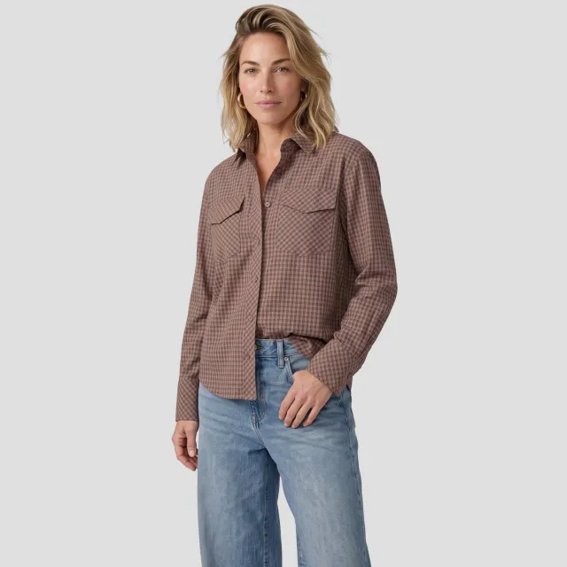 Notre-V Nv-isabe blouse mini check bruin