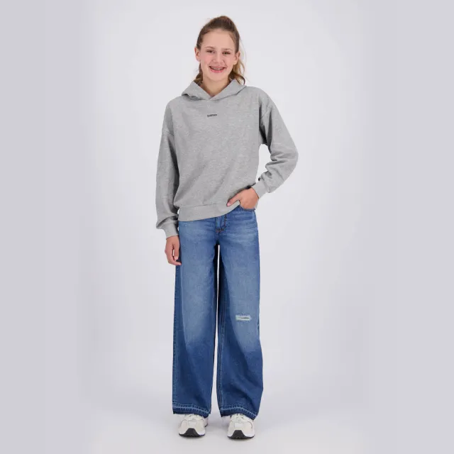 Raizzed hoodie met backprint - grijs melange