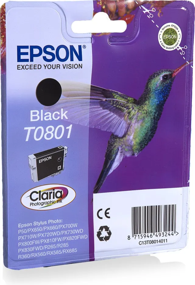 Epson Inktcartridge epson t0801 zwart