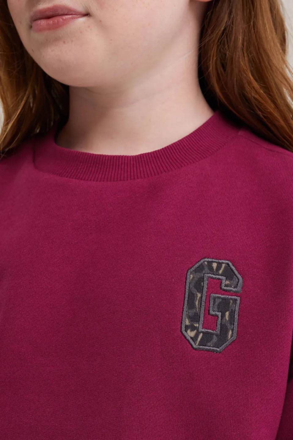 WE Fashion midi sweatjurk met panterprint roze, foto 5