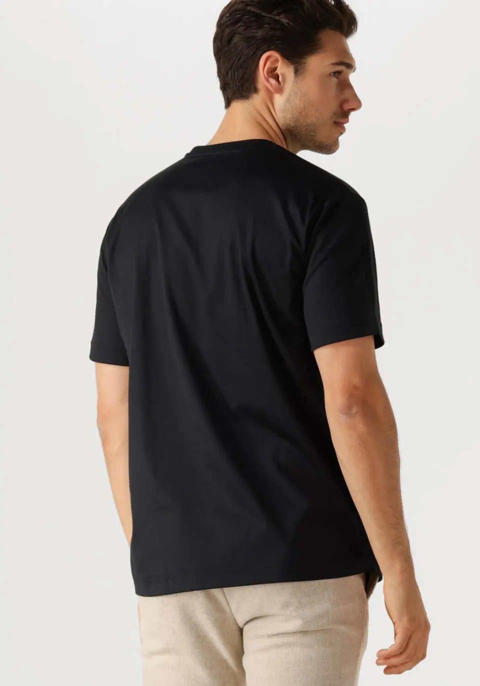 Desoto Luxury Heren Polo's & T-shirts Luxury Two Ply T-shirt 1/2 - Zwart, foto 3