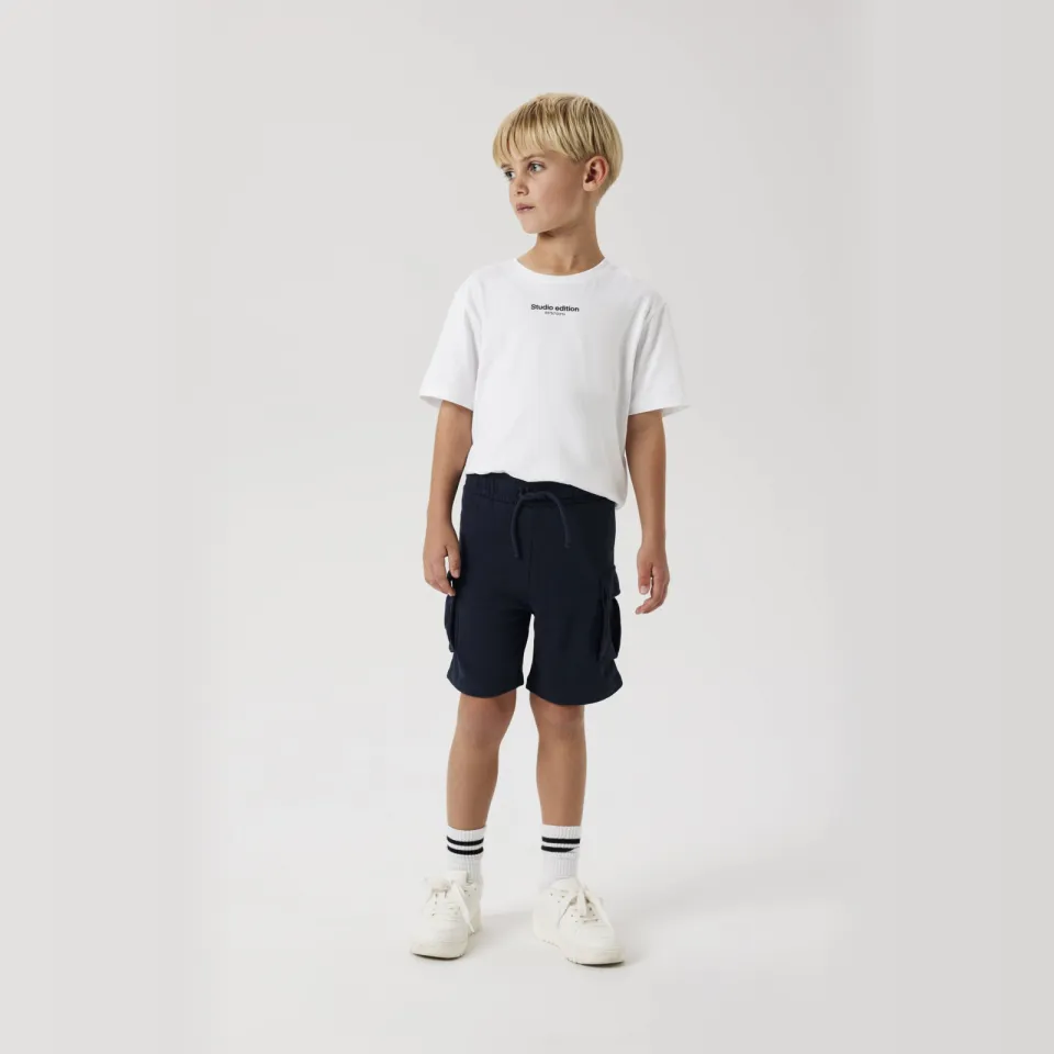 NAME IT NKMOLLIE cargo sweatshort donkerblauw Dark Sapphire