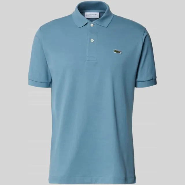 Lacoste regular fit poloshirt van puur katoen model 'CORE' Rookblauw