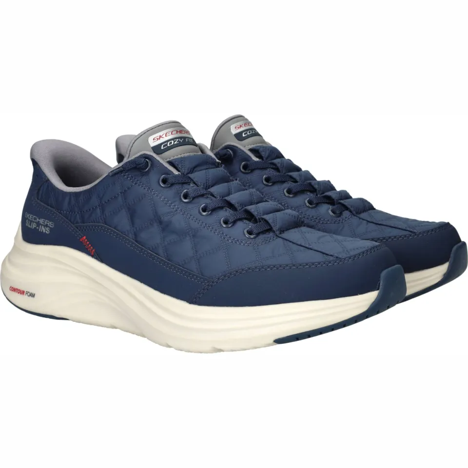 Skechers Contour Foam Cozy Fit lage sneakers blauw, foto 3