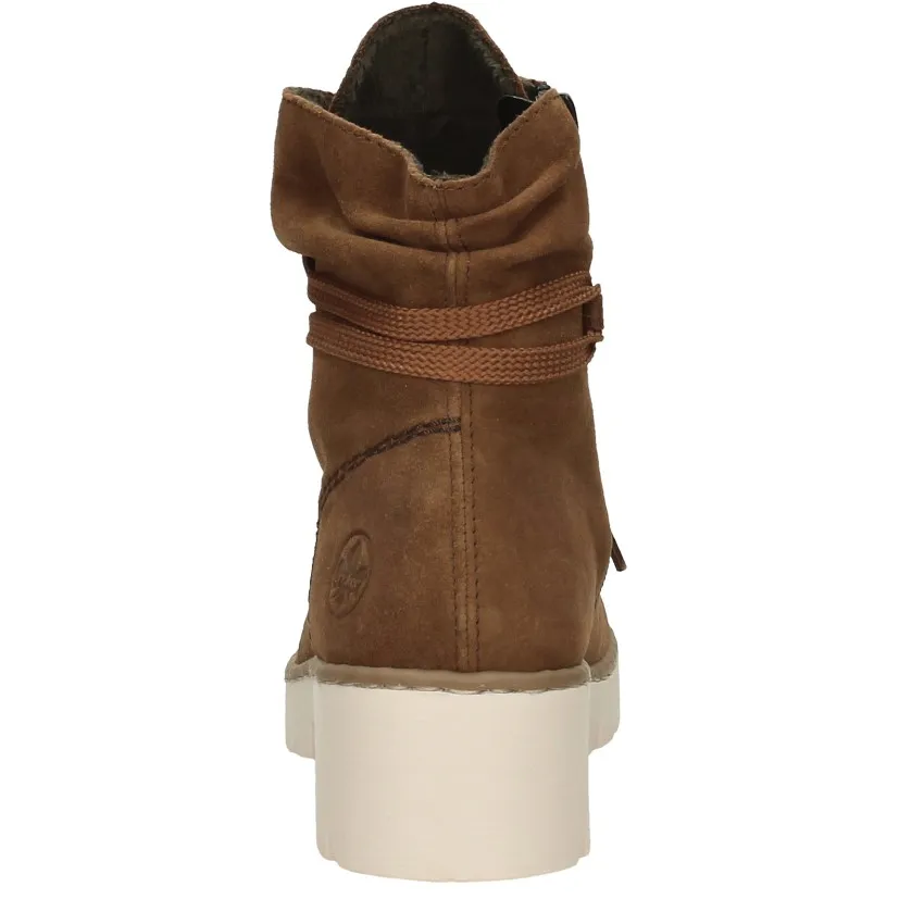 Rieker Veterschoenen Hoog donkerbruin, foto 5