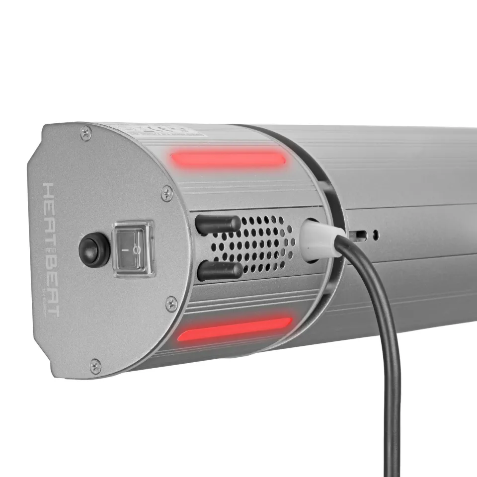Eurom Heat and Beat terrasverwarmer grijs, foto 2