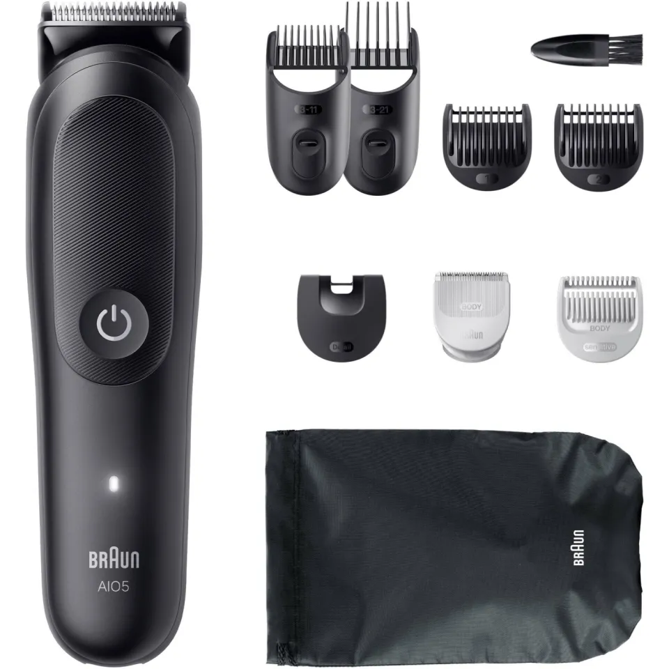Braun Series 5 9in1 - all-in-one - AIO5540 - baardtrimmer, tondeuse, lichaamstrimmer Black Matt