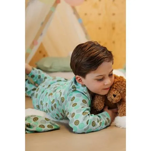 Stains&Stories pyjama met print lichtblauw/groen, foto 4