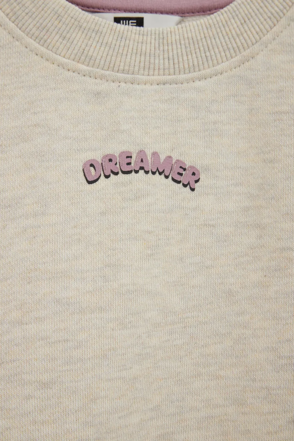 WE Fashion cropped T-shirt beige, foto 7