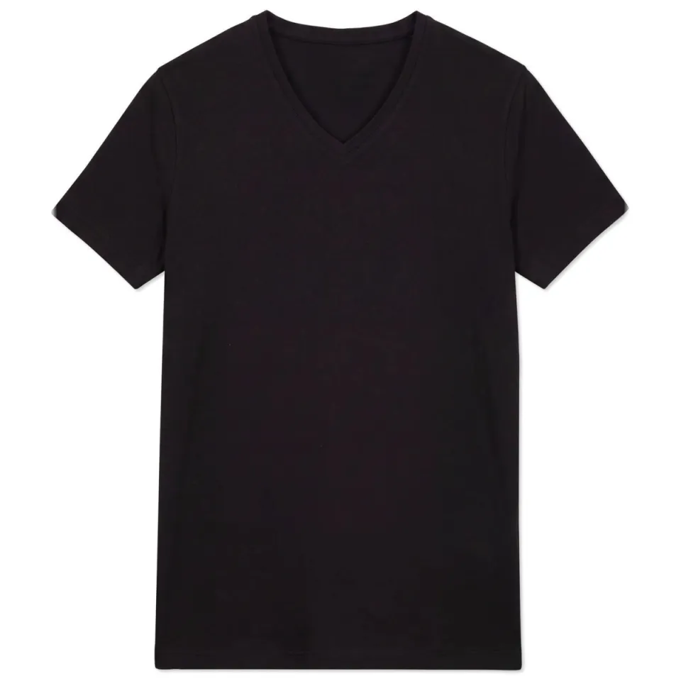 Seidensticker slim fit t-shirt V-hals zwart, foto 2