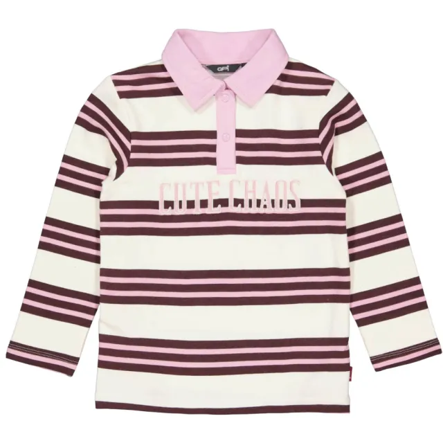 QPI gestreepte polo - roze, foto 2