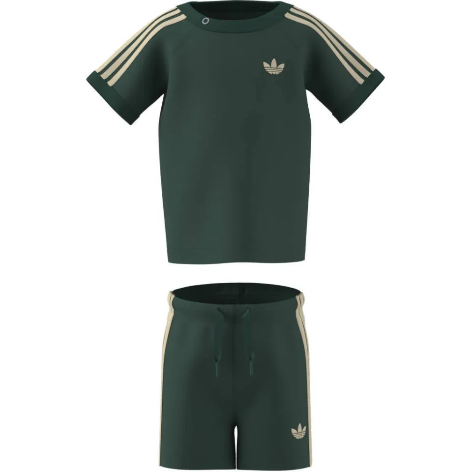 Adidas Originals T-shirt en short set - donkergroen, foto 3
