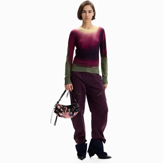 Desigual pullover met print - meerkleurig Multi