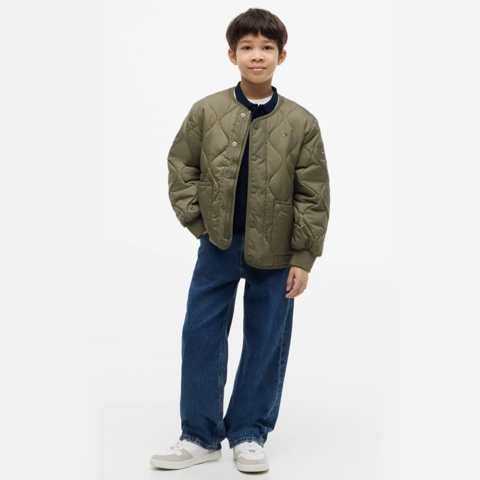 Tommy Hilfiger quilted tussenjas groen, foto 3