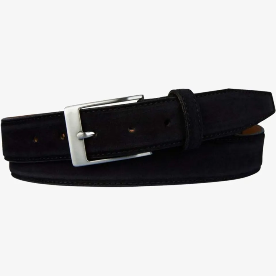 Profuomo suède riem donkerblauw blauw, foto 2
