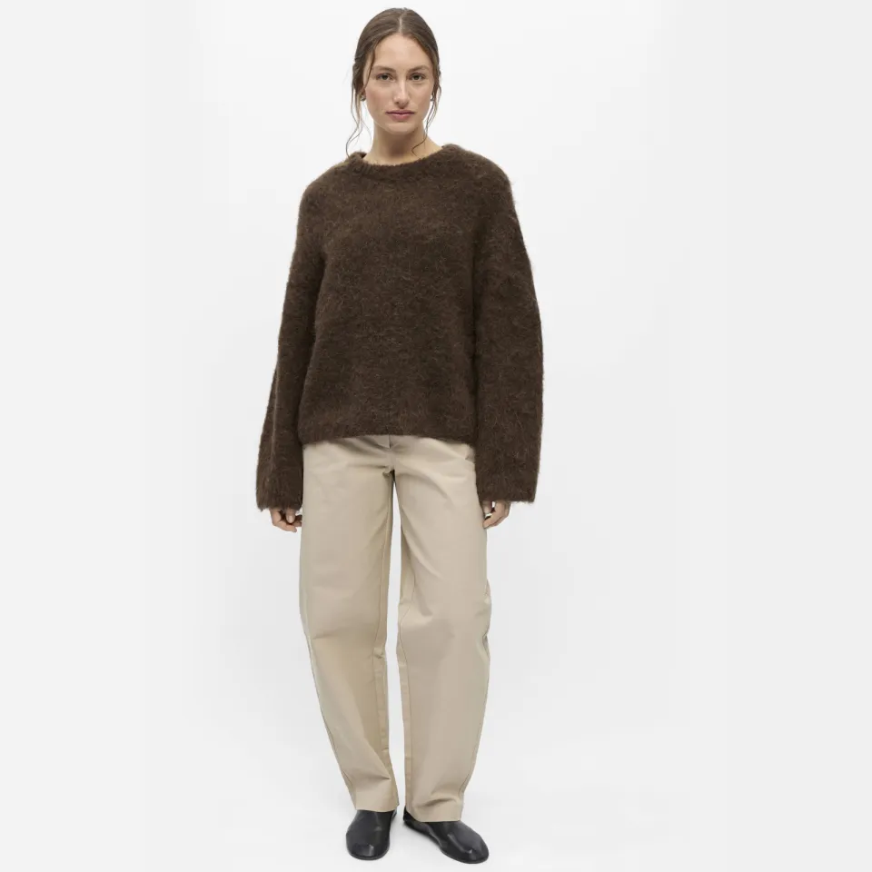 Object pullover met wol - bruin, foto 4