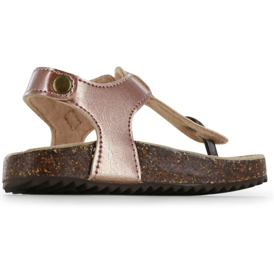 Shoesme sandalen metallic rosé