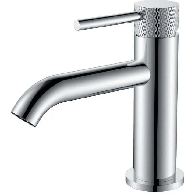 Fonteinkraan Wiesbaden Ribbd 1/2" Geborsteld Chroom