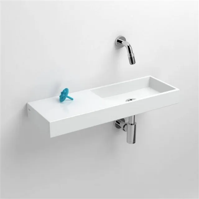 Clou Fontein Clou Mini Wash Me 56x19x6 cm Links Keramiek Glans Wit Clou