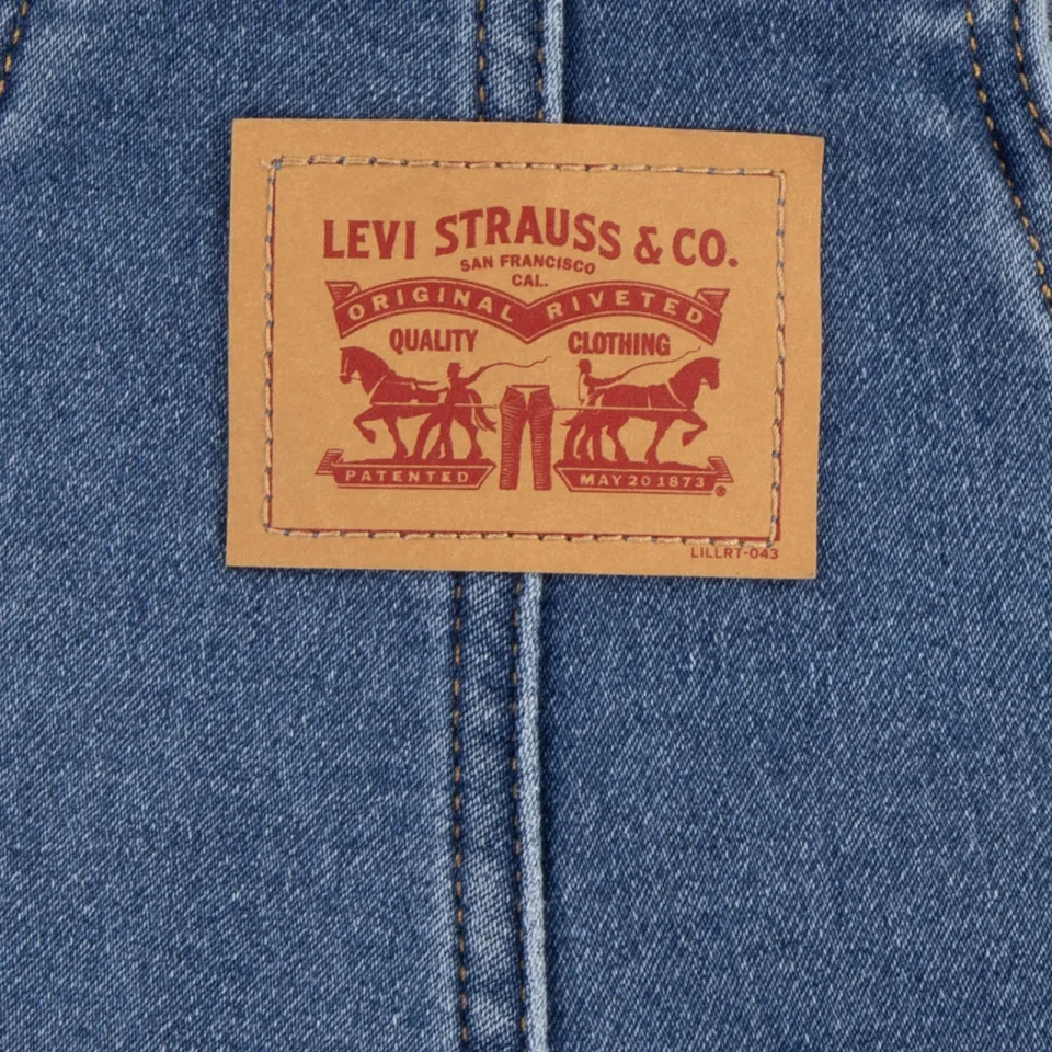 Levi's tuinbroek medium blue denim, foto 3